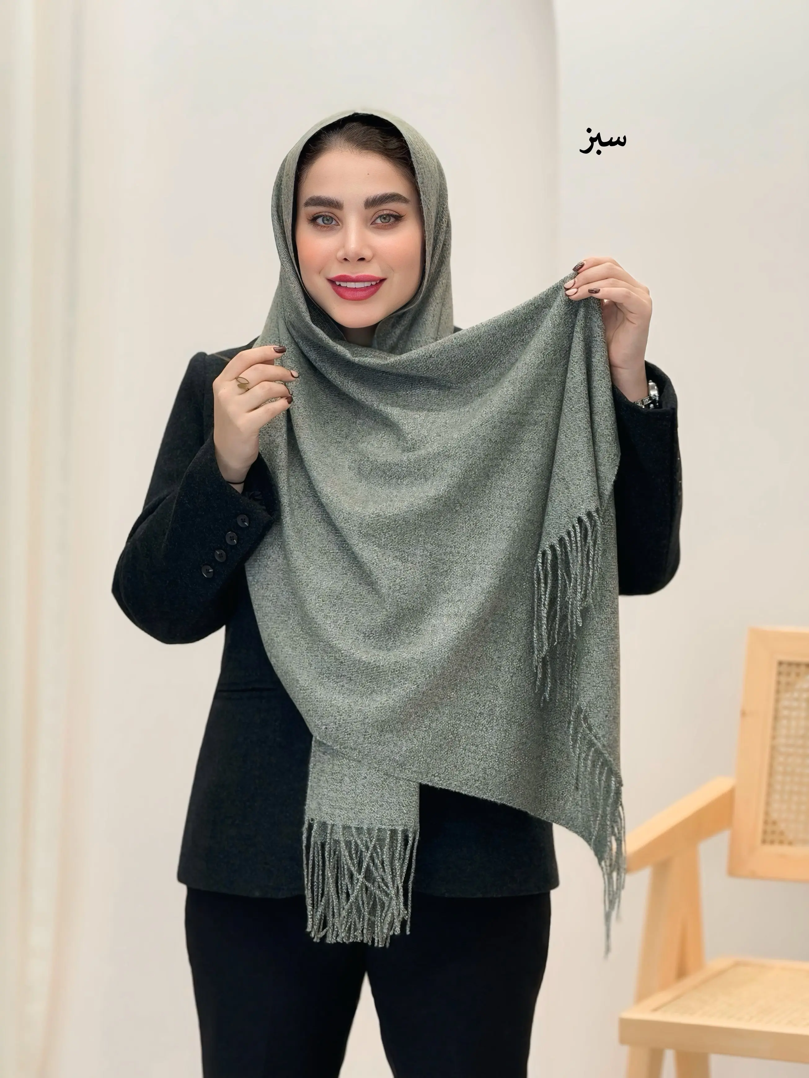 3668-شال موهر دونه برفی